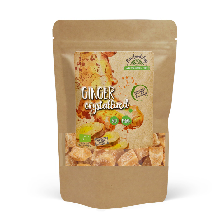 Ingefær Kristallisert ØKO 500g i gruppen Råvarer & Drikke / Godteri og sjokolade / Sukkertøy hos Rawfoodshop Scandinavia AB (RAW986689500)
