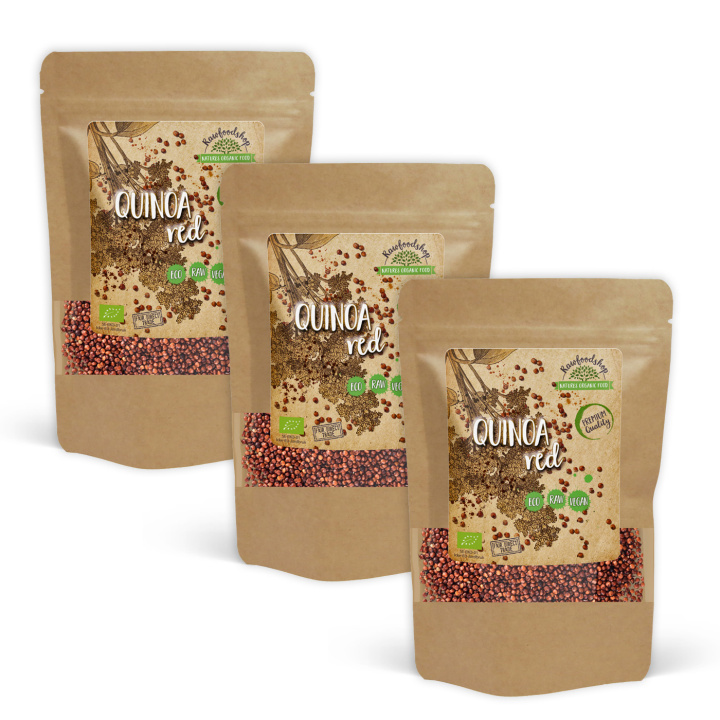Quinoa Rød ØKO 1kg x 3 pakker i gruppen Råvarer & Drikke / Helsekost / Frø hos Rawfoodshop Scandinavia AB (RAW98787981-SET3)