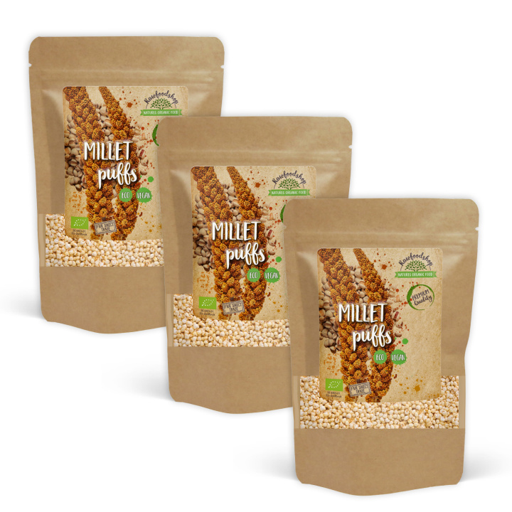 Hirsepuffer ØKO 200g x 3 pakker i gruppen Råvarer & Drikke / Baking / Korn og flak hos Rawfoodshop Scandinavia AB (RAW98890907-SET3)