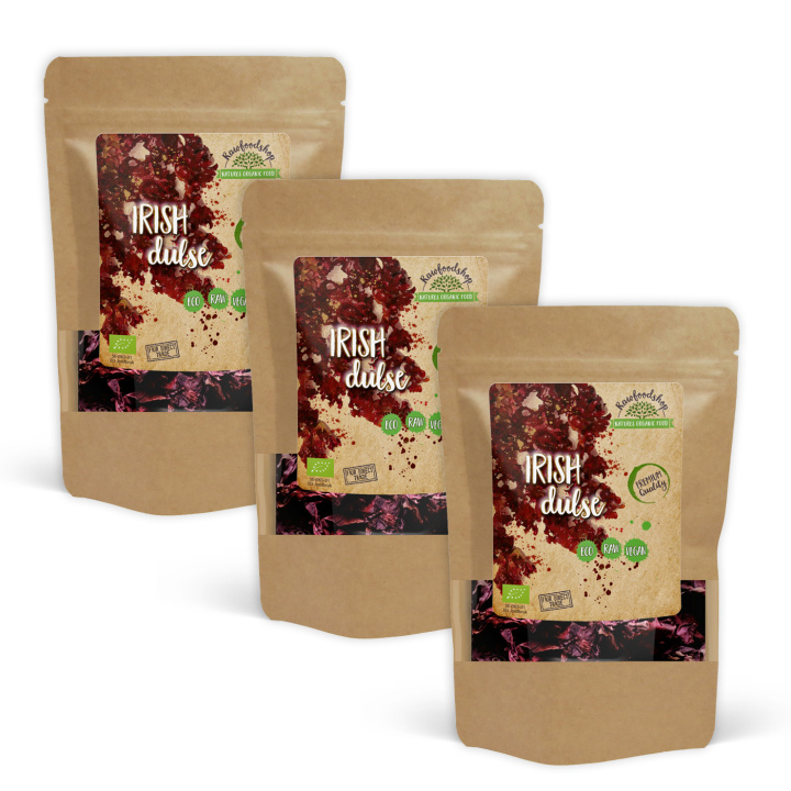 Dulse Alge ØKO 250g x 3 pakker i gruppen Råvarer & Drikke / Helsekost / Alger & Tang hos Rawfoodshop Scandinavia AB (RAWALG003250-SET3)