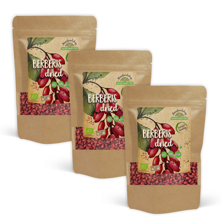 Berberis ØKO 100g x 3 pakker i gruppen Råvarer & Drikke / Frukt og bær / Annen Frukt og Bær hos Rawfoodshop Scandinavia AB (RAWFRU0010-SET3)