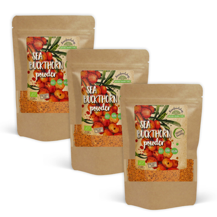 Havtornspulver ØKO 250g x 3 pakker i gruppen Råvarer & Drikke / Frukt og bær / Fruktpulver hos Rawfoodshop Scandinavia AB (RAWFRUP003250-SET3)
