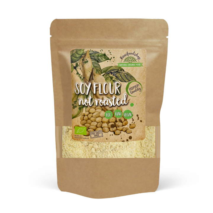 Soyamel Uristet ØKO 500g i gruppen Råvarer & Drikke / Baking / Mel hos Rawfoodshop Scandinavia AB (RAWMJO002)