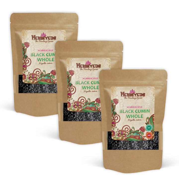 Svartkarvefrø ØKO 100g x 3 pakker i gruppen Råvarer & Drikke / Spiskammer / Krydder & Salt hos Rawfoodshop Scandinavia AB (RAWNIG001-SET3)