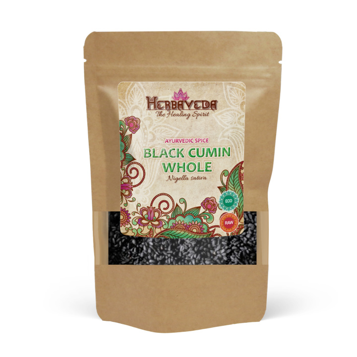 Svartkarvefrø ØKO 100g i gruppen Råvarer & Drikke / Spiskammer / Krydder & Salt hos Rawfoodshop Scandinavia AB (RAWNIG001)