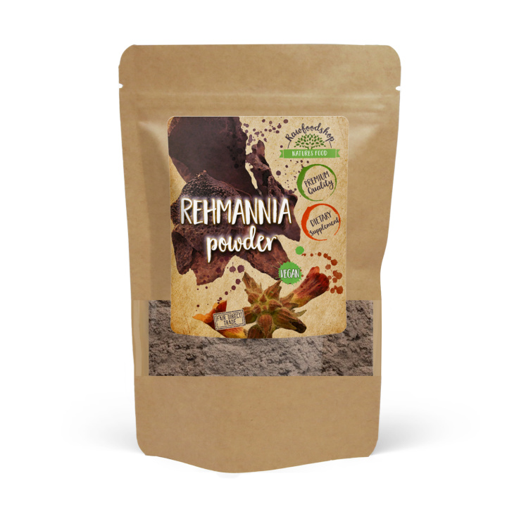 Rehmannia Pulver 125g i gruppen Kosttilskudd / Urter & Planter / Urter hos Rawfoodshop Scandinavia AB (RAWORT002)