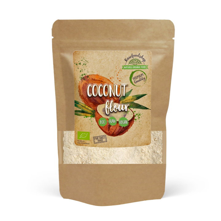 Kokosmel Premium RAW ØKO 500g i gruppen Råvarer & Drikke / Nøtter / Nøttemel hos Rawfoodshop Scandinavia AB (RBAK500227E)