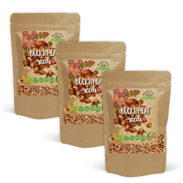 Bokhvete ØKO 500g x 3 pakker i gruppen Råvarer & Drikke / Helsekost / Frø hos Rawfoodshop Scandinavia AB (RBON500048E-SET3)