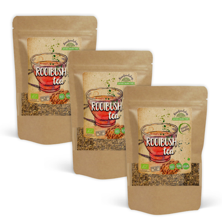 Rooibush Te ØKO 100g x 3 pakker i gruppen Råvarer & Drikke / Drikkevarer / Te hos Rawfoodshop Scandinavia AB (RBT10-SET3)