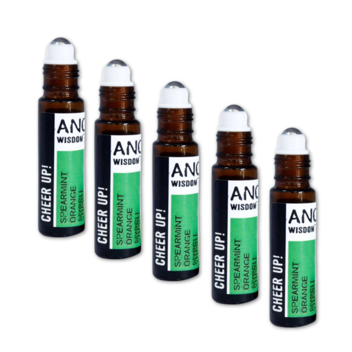 Cheer Up Essential Oil Blend Roll On 10ml x 5 stk i gruppen Hud & Kropp / Kropp / Parfyme hos Rawfoodshop Scandinavia AB (REBIUL-03-SET5)