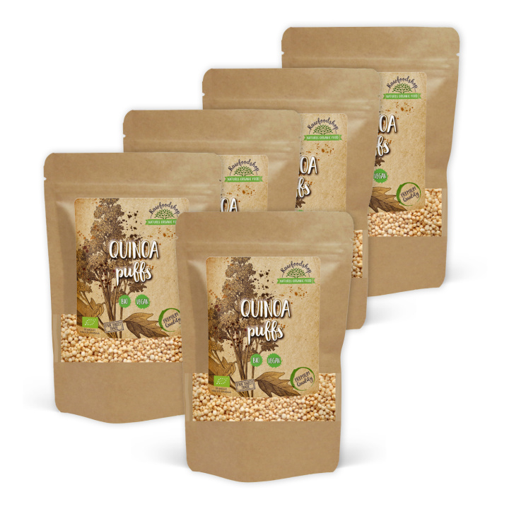 Quinoa puffer ØKO 200g x 5 pakker i gruppen Råvarer & Drikke / Baking / Korn og flak hos Rawfoodshop Scandinavia AB (RECQUI01-SET5)