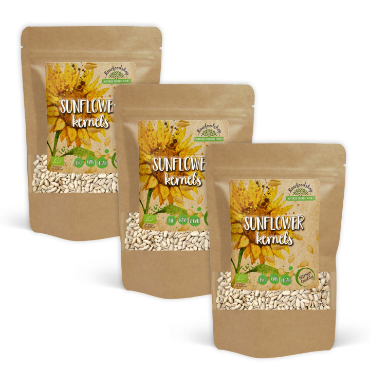 Solroskerner ØKO 500g x 3 pakker i gruppen Råvarer & Drikke / Helsekost / Frø hos Rawfoodshop Scandinavia AB (RFRO500567E-SET3)