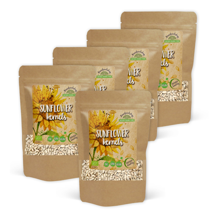 Solroskerner ØKO 500g x 5 pakker i gruppen Råvarer & Drikke / Helsekost / Frø hos Rawfoodshop Scandinavia AB (RFRO500567E-SET5)