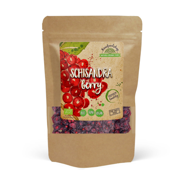Schisandra Bær ØKO 125g i gruppen Råvarer & Drikke / Frukt og bær / Annen Frukt og Bær hos Rawfoodshop Scandinavia AB (RFRU100472E)