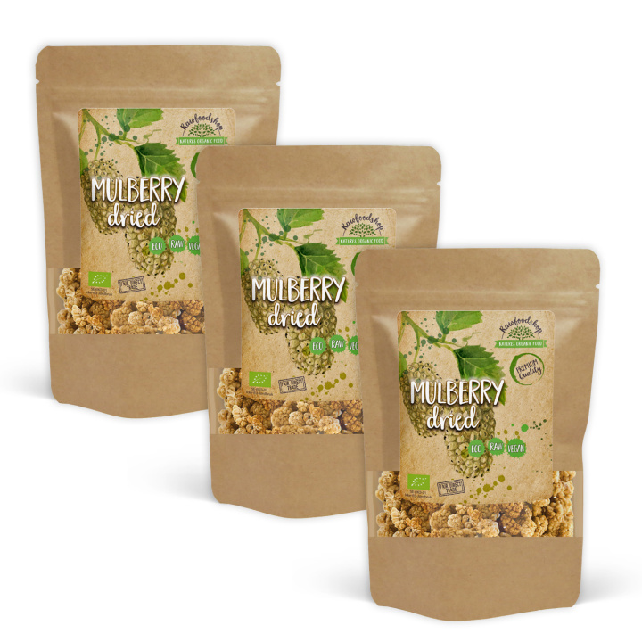 Morbær ØKO 250g x 3 pakker i gruppen Råvarer & Drikke / Frukt og bær / Morbær hos Rawfoodshop Scandinavia AB (RFRU200378E-SET3)