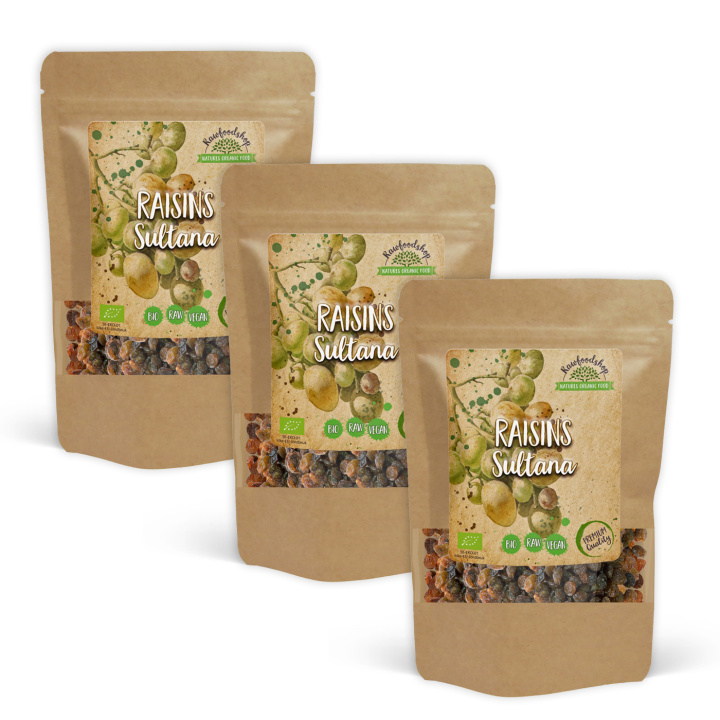 Rosiner Sultan ØKO 200g x 3 pakker i gruppen Råvarer & Drikke / Frukt og bær / Rosiner hos Rawfoodshop Scandinavia AB (RFRU200475E-SET3)