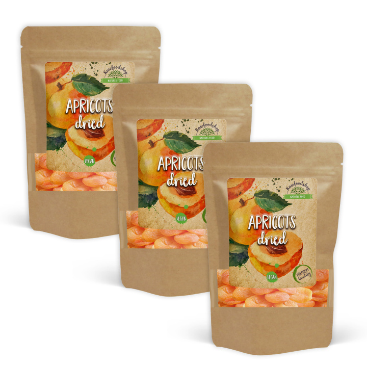 Aprikoser 500g x 3 pakker i gruppen Råvarer & Drikke / Frukt og bær / Aprikos hos Rawfoodshop Scandinavia AB (RFRU5003505-SET3)