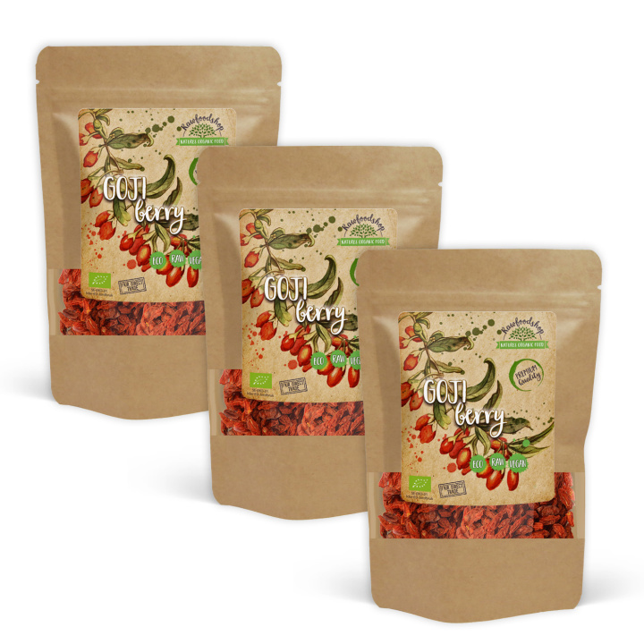 Gojibær ØKO 500g x 3 pakker i gruppen Råvarer & Drikke / Frukt og bær / Gojibær hos Rawfoodshop Scandinavia AB (RFRU500364E-SET3)