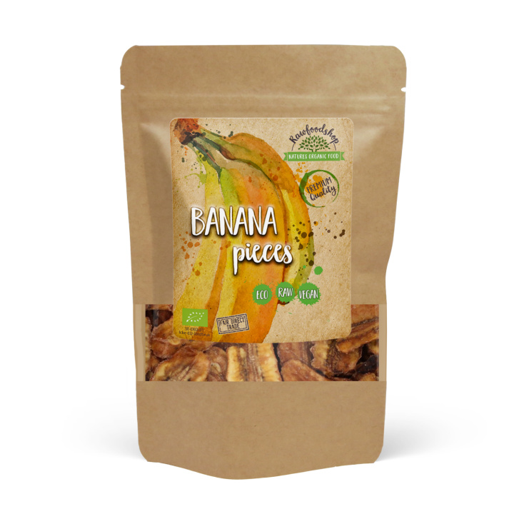 Bananer i biter ØKO 500g i gruppen Råvarer & Drikke / Frukt og bær / Banan hos Rawfoodshop Scandinavia AB (RFRU500490E)