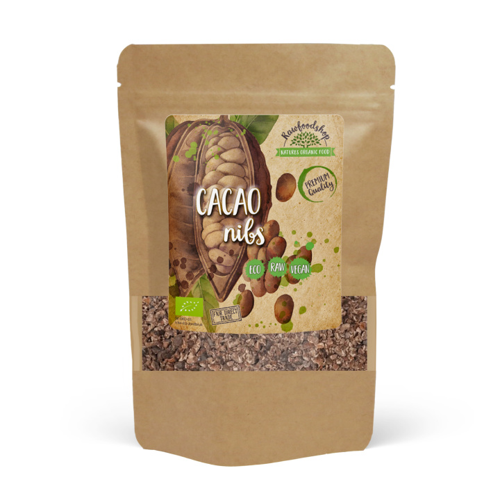 Kakaonibs RAW ØKO 500g i gruppen Råvarer & Drikke / Baking / Kakaoprodukter hos Rawfoodshop Scandinavia AB (RKAK500405E)