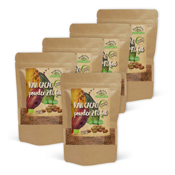 Kakaopulver RAW ØKO 500g x 5 pakker i gruppen Råvarer & Drikke / Baking / Kakaoprodukter hos Rawfoodshop Scandinavia AB (RKAK500408E-SET5)