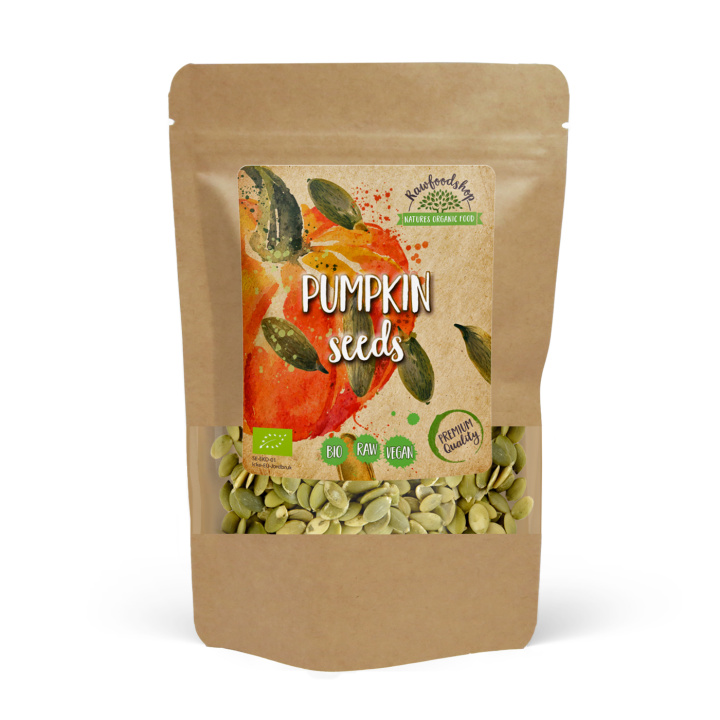 Gresskarfrø ØKO 500g i gruppen Råvarer & Drikke / Helsekost / Frø hos Rawfoodshop Scandinavia AB (RKAN300295E)