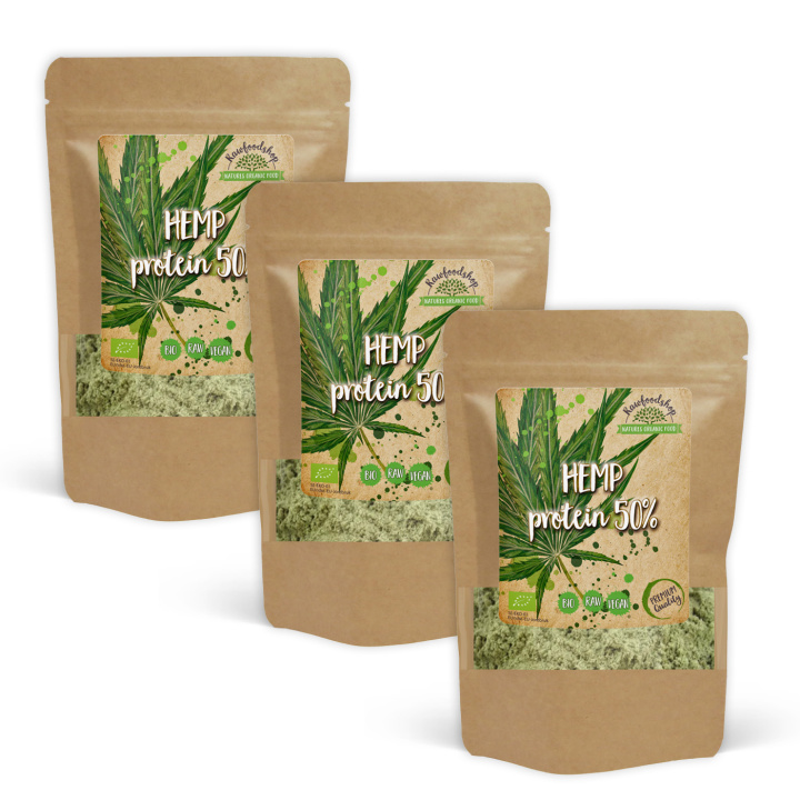 Hampaprotein 50% ØKO 500g x 3 pakker i gruppen Råvarer & Drikke / Helsekost / Proteinpulver hos Rawfoodshop Scandinavia AB (RKOS500390E-SET3)