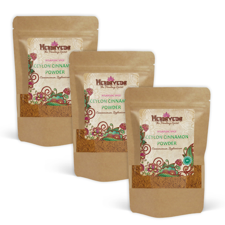 Kanel pulver Ceylon ØKO 100g x 3 pakker i gruppen Råvarer & Drikke / Spiskammer / Krydder & Salt / Kanel hos Rawfoodshop Scandinavia AB (RKRY100216E-SET3)
