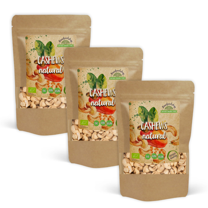 Cashewnøtter Premium RAW ØKO 1kg x 3 pakker i gruppen Råvarer & Drikke / Nøtter / Cashewnøtter hos Rawfoodshop Scandinavia AB (RNOT10002058E-SET3)