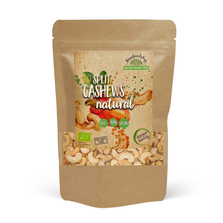 Cashewnøtter Delte RAW ØKO 1kg i gruppen Råvarer & Drikke / Nøtter / Cashewnøtter hos Rawfoodshop Scandinavia AB (RNOT1000327E)