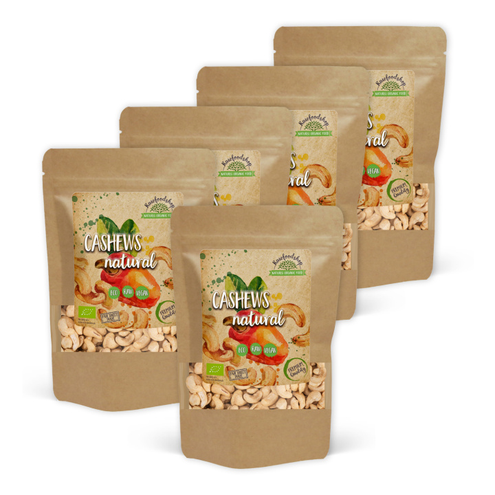 Cashewnøtter Premium RAW ØKO 200g x 5 pakker i gruppen Råvarer & Drikke / Nøtter / Cashewnøtter hos Rawfoodshop Scandinavia AB (RNOT2002058E-SET5)