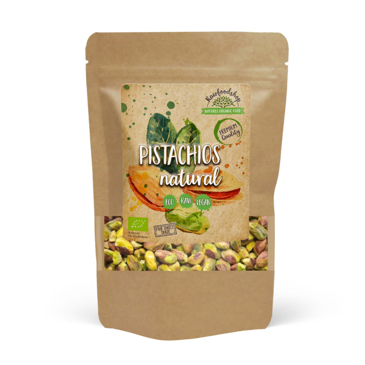 Pistasjnøtter Premium RAW ØKO 500g i gruppen Råvarer & Drikke / Nøtter / Pistasjnøtter hos Rawfoodshop Scandinavia AB (RNOT200263E)