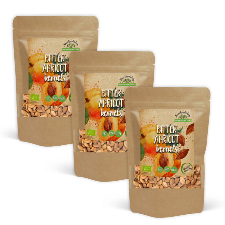 Aprikoskjerner Bitre ØKO 200g x 3 pakker i gruppen Råvarer & Drikke / Nøtter / Aprikoskjerner hos Rawfoodshop Scandinavia AB (RNOT200304E-SET3)