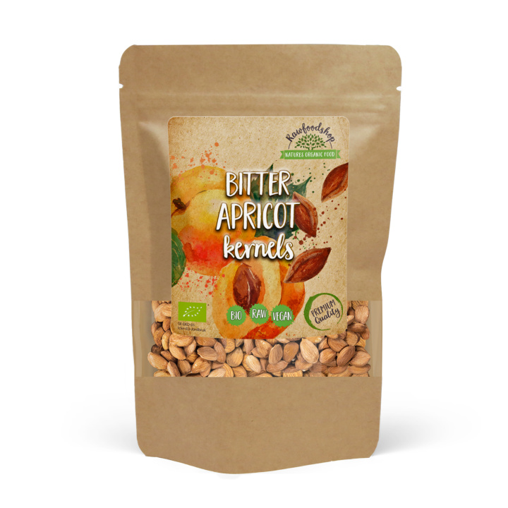 Aprikoskjerner Bitre ØKO 200g i gruppen Råvarer & Drikke / Nøtter / Aprikoskjerner hos Rawfoodshop Scandinavia AB (RNOT200304E)