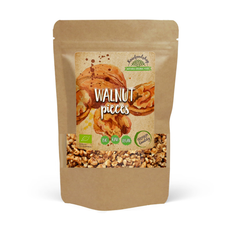 Valnøtter i biter RAW ØKO 750g i gruppen Råvarer & Drikke / Nøtter / Valnøtter hos Rawfoodshop Scandinavia AB (RNOT200506E)