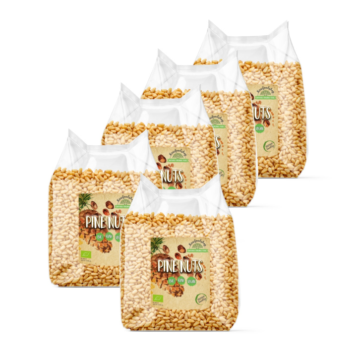 Pinjekjerner ØKO 250g x 5 pakker i gruppen Råvarer & Drikke / Nøtter / Pinjekjerner hos Rawfoodshop Scandinavia AB (RNOT250462E -SET5)