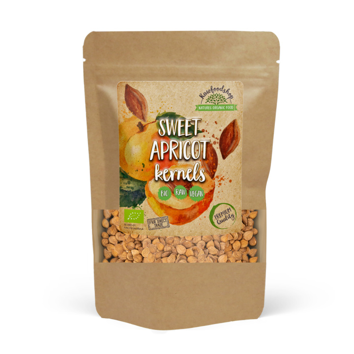 Aprikoskjerner Søte ØKO 500g i gruppen Råvarer & Drikke / Nøtter / Aprikoskjerner hos Rawfoodshop Scandinavia AB (RNOT500303E)