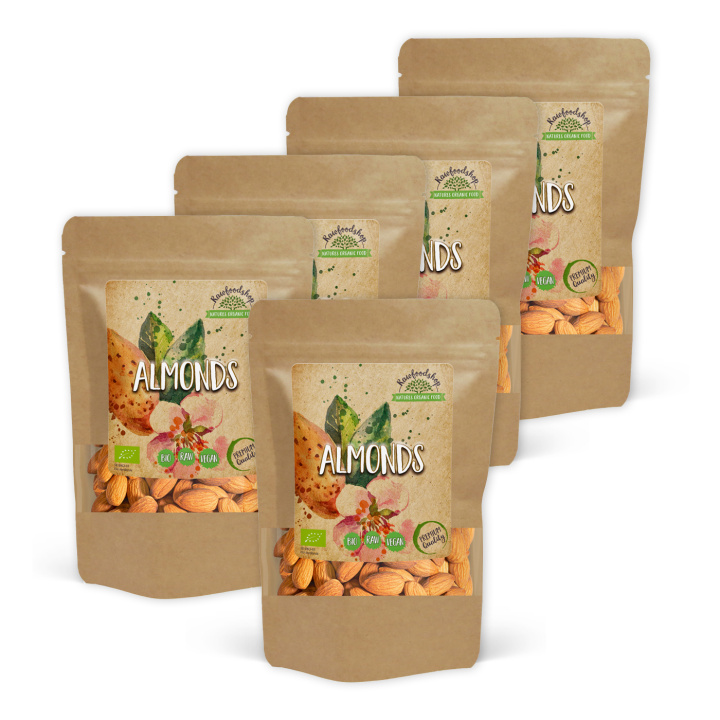 Mandel Premium RAW ØKO 500g x 5 pakker i gruppen Råvarer & Drikke / Nøtter / Mandel hos Rawfoodshop Scandinavia AB (RNOT500436E-SET5)