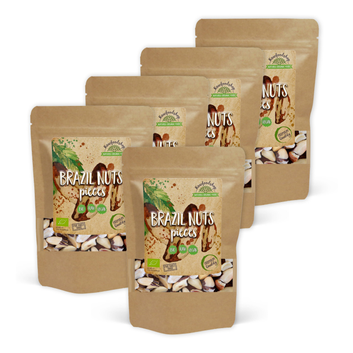 Paranøtter Delt Premium RAW ØKO 1kg x 5 pakker i gruppen Råvarer & Drikke / Nøtter / Paranøtter hos Rawfoodshop Scandinavia AB (RNOT500454E1-SET5)