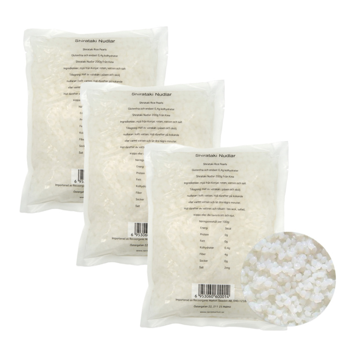 Shirataki Rice Pearls 200g x 24 pakker i gruppen Råvarer & Drikke / Spiskammer / Ris og bygg hos Rawfoodshop Scandinavia AB (RNUD200075E-SET)