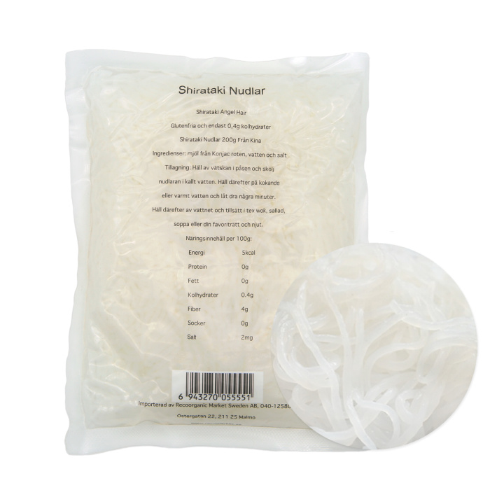 Shirataki Angel Hair 200g i gruppen Råvarer & Drikke / Spiskammer / Pasta og nudler hos Rawfoodshop Scandinavia AB (RNUD200557E)