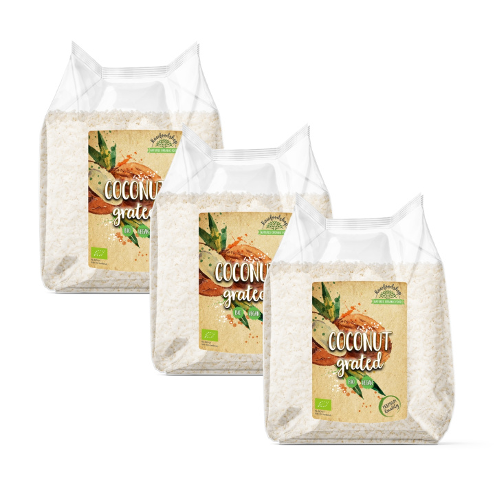 Kokos Revet Premium ØKO 500g x 3 pakker i gruppen Råvarer & Drikke / Nøtter / Kokosnøtt hos Rawfoodshop Scandinavia AB (ROVR2000471E-SET3)