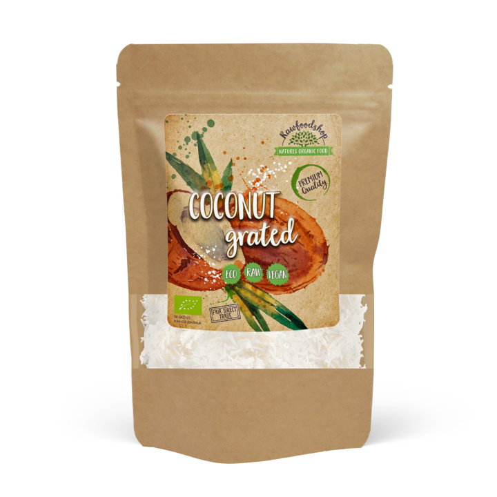 Kokos Revet Premium RAW ØKO 500g i gruppen Råvarer & Drikke / Nøtter / Kokosnøtt hos Rawfoodshop Scandinavia AB (ROVR2000471E)