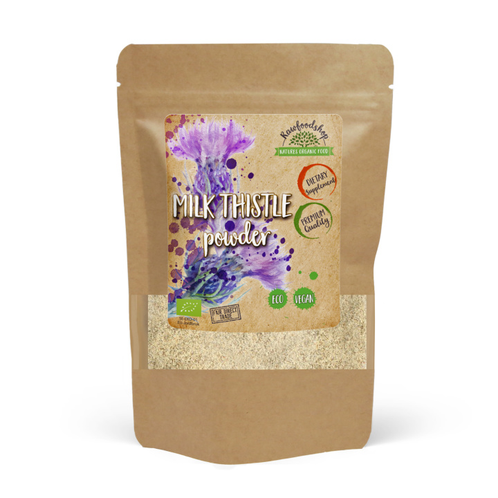 Milk Thistle ØKO Pulver 125g i gruppen Kosttilskudd / Urter & Planter / Urter hos Rawfoodshop Scandinavia AB (RPUL100255E-2)