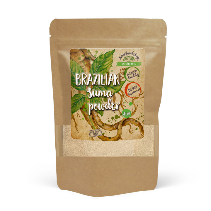 Brasiliansk Suma Pulver 125g i gruppen Kosttilskudd / Urter & Planter / Urter hos Rawfoodshop Scandinavia AB (RPUL100320L)