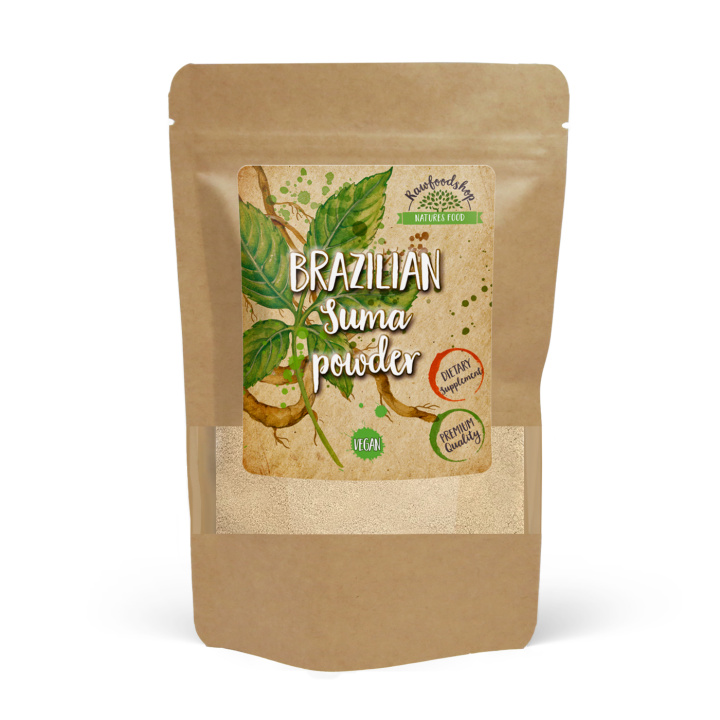 Brasiliansk Suma Pulver 125g i gruppen Kosttilskudd / Urter & Planter / Urter hos Rawfoodshop Scandinavia AB (RPUL100320L)