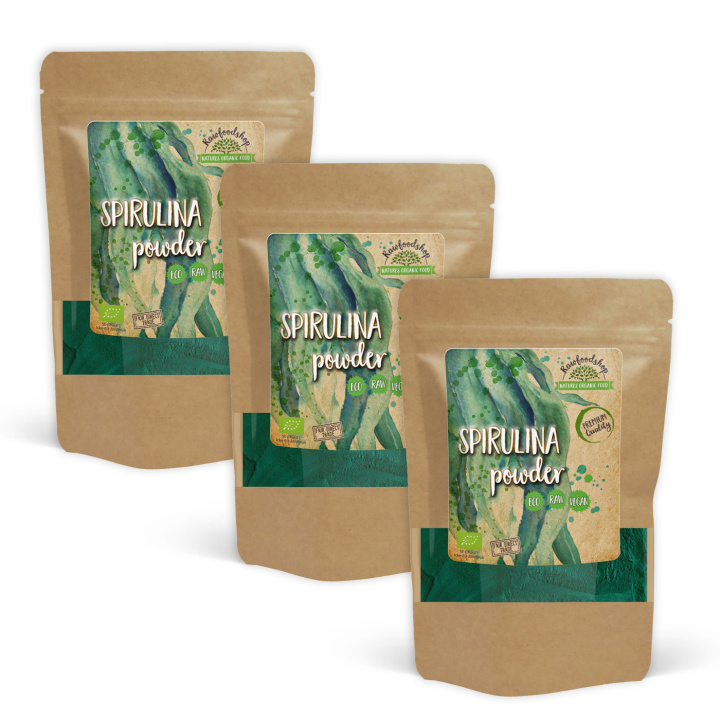 Spirulinapulver ØKO 125g x 3 pakker i gruppen Råvarer & Drikke / Helsekost / Spirulinapulver hos Rawfoodshop Scandinavia AB (RPUL100513E-SET3)
