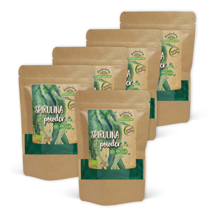 Spirulinapulver ØKO 125g x 5 pakker i gruppen Råvarer & Drikke / Helsekost / Spirulinapulver hos Rawfoodshop Scandinavia AB (RPUL100513E-SET5)