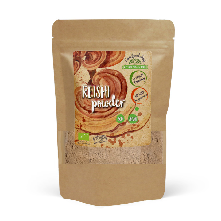Reishi Sopp Pulver ØKO 125g i gruppen Kosttilskudd / Urter & Planter / Sopp hos Rawfoodshop Scandinavia AB (RPUL100520E)