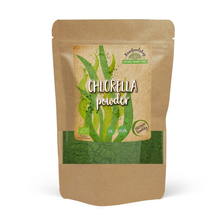 Chlorella Pulver ØKO 125g i gruppen Råvarer & Drikke / Helsekost / Chlorellapulver hos Rawfoodshop Scandinavia AB (RPUL100629E)